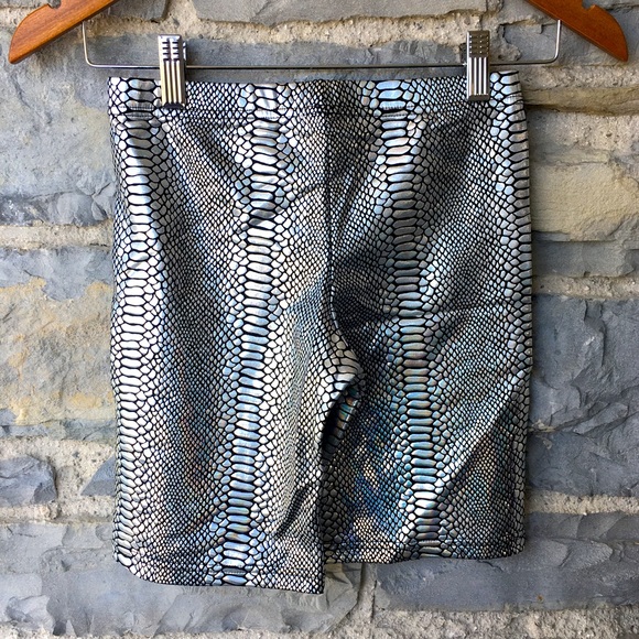Beth Richards Swim Shorts in Snake Metallic - Picture 4 of 6